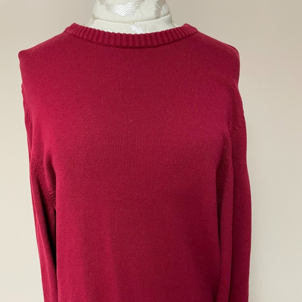 Merona M Red 100% Cotton Sweater M